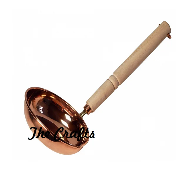 Copper Hammered Ladle For Sauna Accessories Bestest Quality Customized Size And Shape Copper Ladle At Low Rate