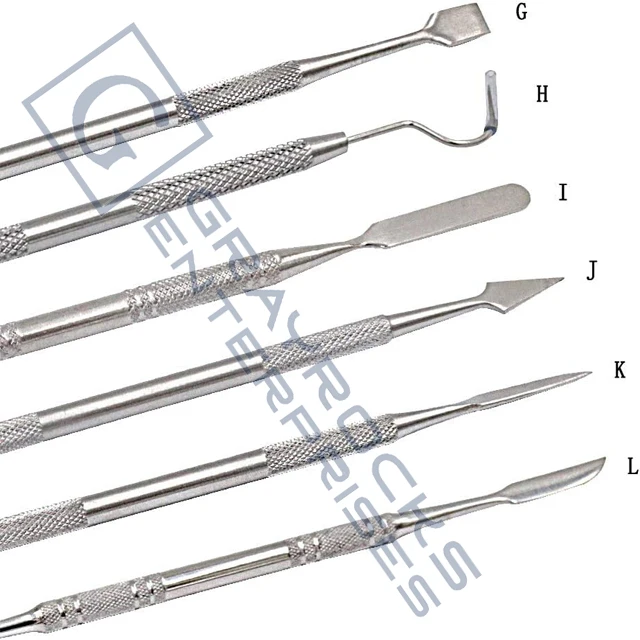 Wax Carvers Set Double Ended Wax Modeling Sculpting Tools Dental Picks Polymer Pottery Clay Carving Tool Stainless Steel Quality