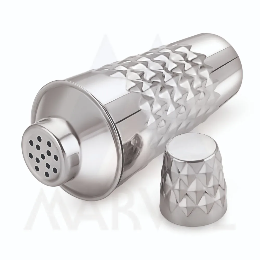 Stainless Steel Deluxe Cocktail Mocktail Mojito Making Boston Cocktail Shaker With Copper Plating