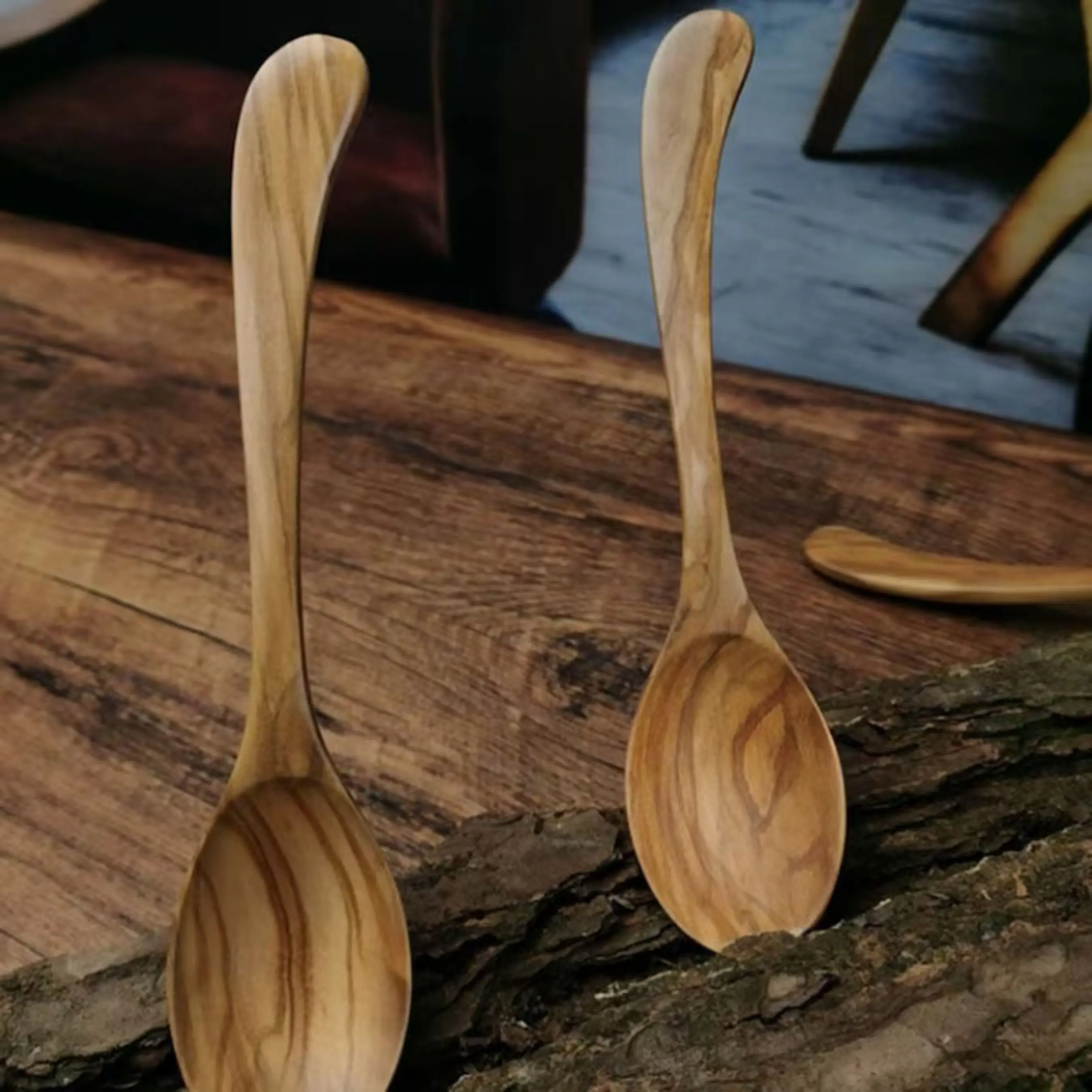 agate Wholesale Eco Friendly Natural Wood Kitchen Cooking Wooden Spoons Set