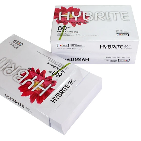Wholesale 70gsm 75gsm 80gsm Hard A4 Copy Bond print Paper Draft Double White Printer Office Copy Paper Ready for Supply