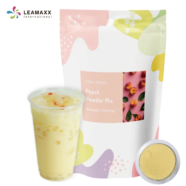 2024 Taiwan Leamaxx все в одном порошок персикового цвета 3 в 1 для магазина Пузырькового молочного чая, оптовая продажа