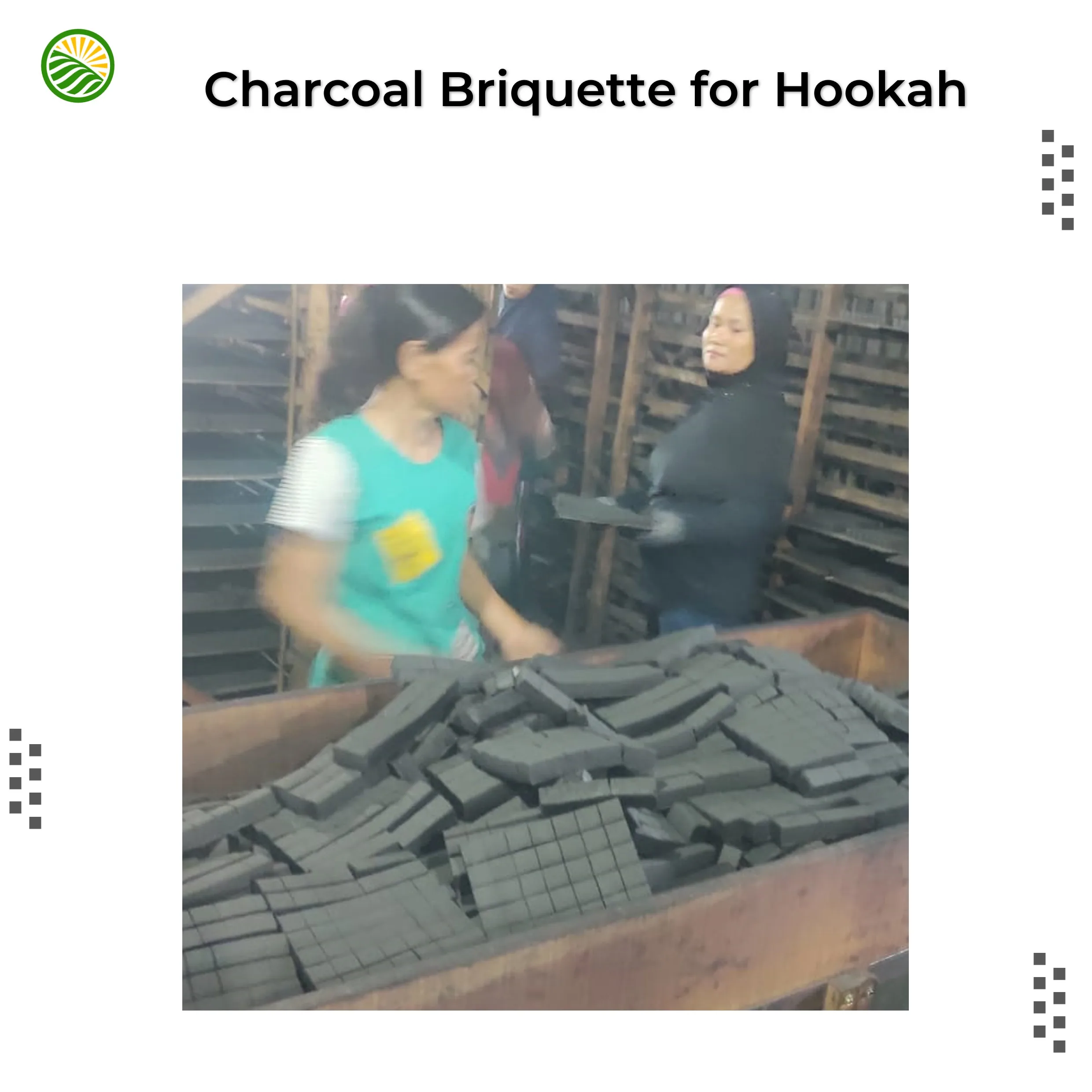 Instant Light Cube Shisha Charcoal Black Coconut Shell OEM Export Quality direct Manufacture