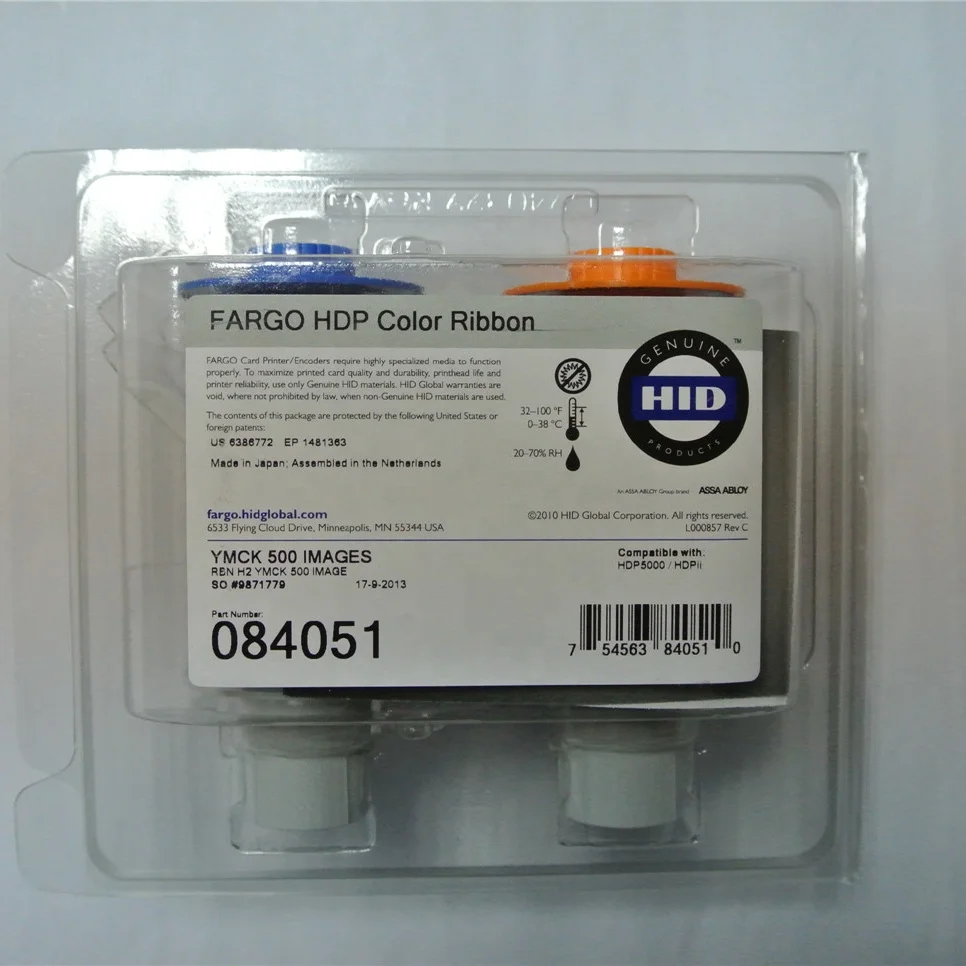 Card Printer Ribbon Far-go 84051 YMCK Color Ribbon Used For Fargo HDP 5000 Card Printer