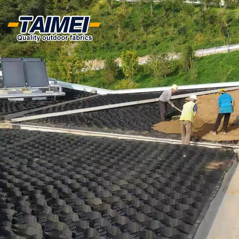 HDPE Perforated Geocell Gravel Driveway Grid For Tree Root Protection