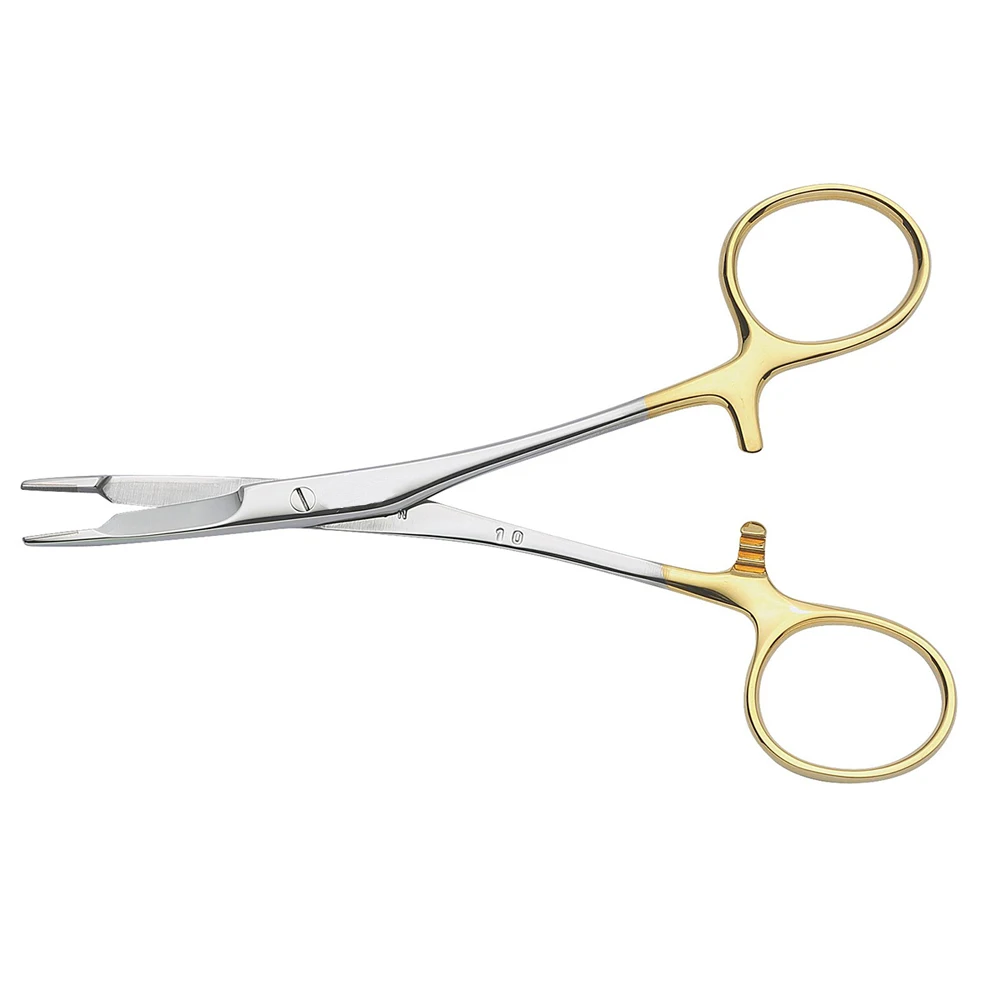 Olsen Hegar Manual Needle Holder with Reusable Stainless Steel Surgical Scissors Cutting Driver Made from Wood