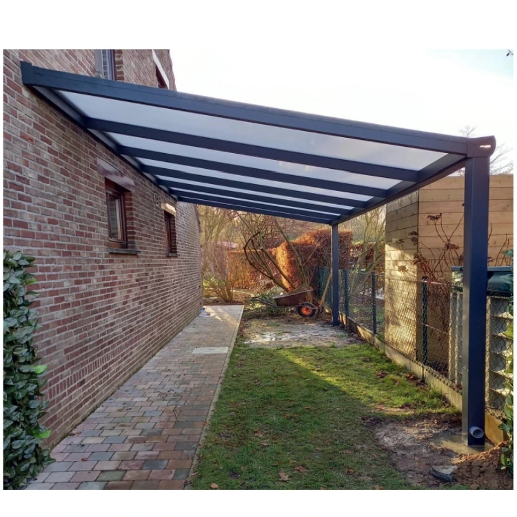 Wholesale Terrassendach Pergola Terrace  Patio Cover with Glass Roof Aluminum Frame