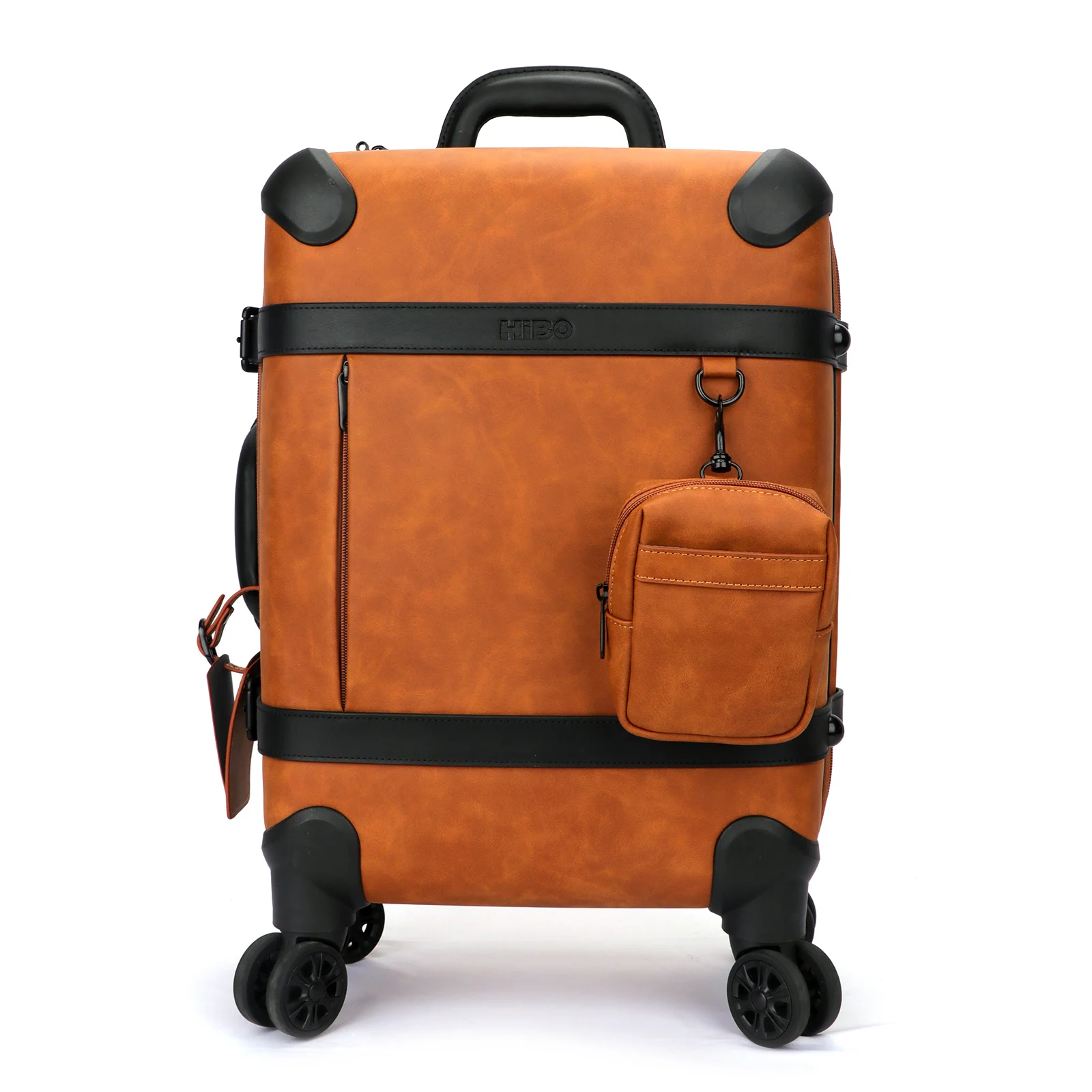 Hibo custom luggage travel bags vintage carry on luggage lightweight suitcases