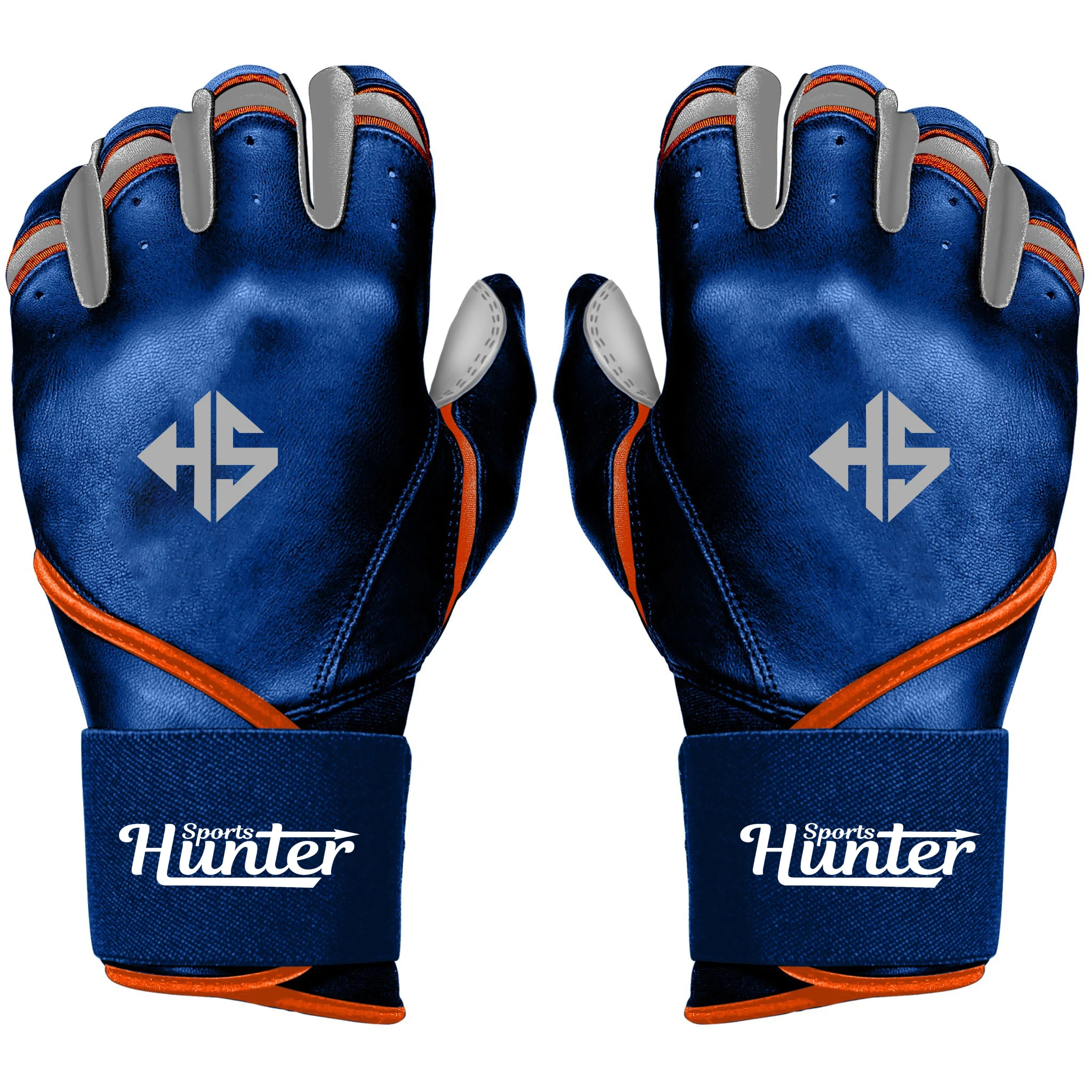 Professional Long Cuff Goatskin Digital Leather Baseball Batting Gloves Professional Unisex Softball Batting Gloves