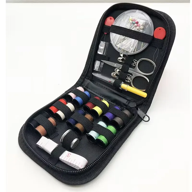 Mini Portable Sewing Box Supplies Accessories Tools Kit Cotton Thread Bobbin Case Beginner Embroidery Kits for Home