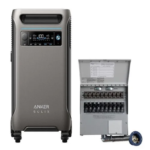 Комплект домашнего резервного копирования Anker SOLIX F3800 120 В/240 В портативная электростанция 3840 Вт с набором переключателей выход переменного тока 6000