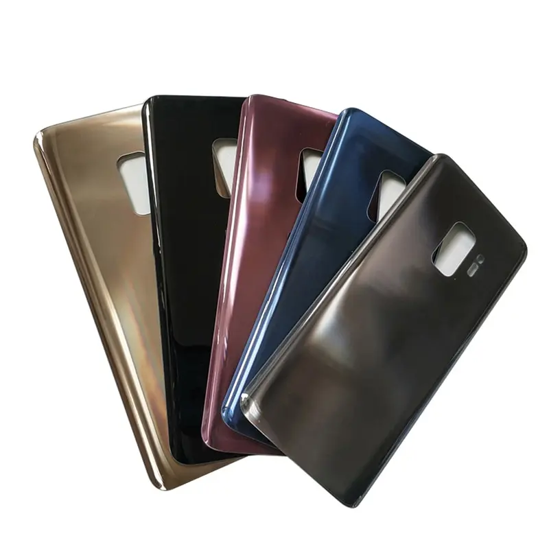 OEM завод Задняя стеклянная крышка корпуса для Samsung Galaxy S9 + plus сменная задняя батарейного отсека