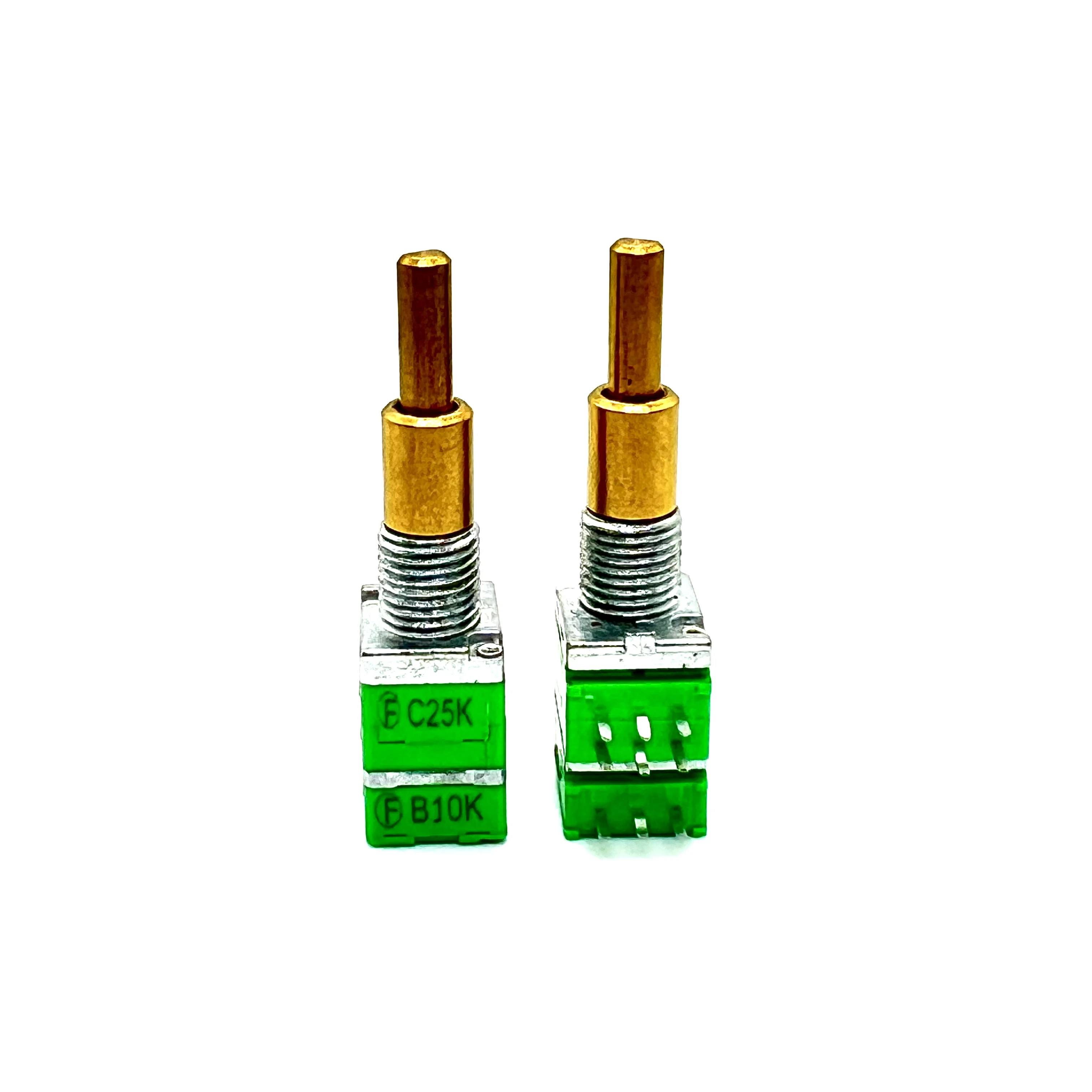 9mm carbon film potentiometer High quality 2 gang dual shaft