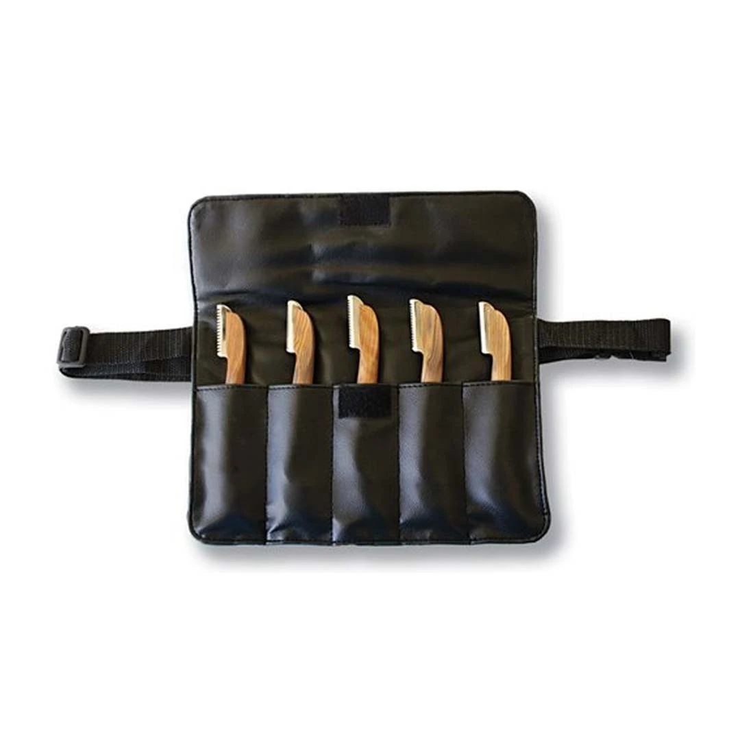 Animals Hair Cutting Non Slip Manual Wholesale Wood Handle Stainless Steel Knife For Pet Hair Remover