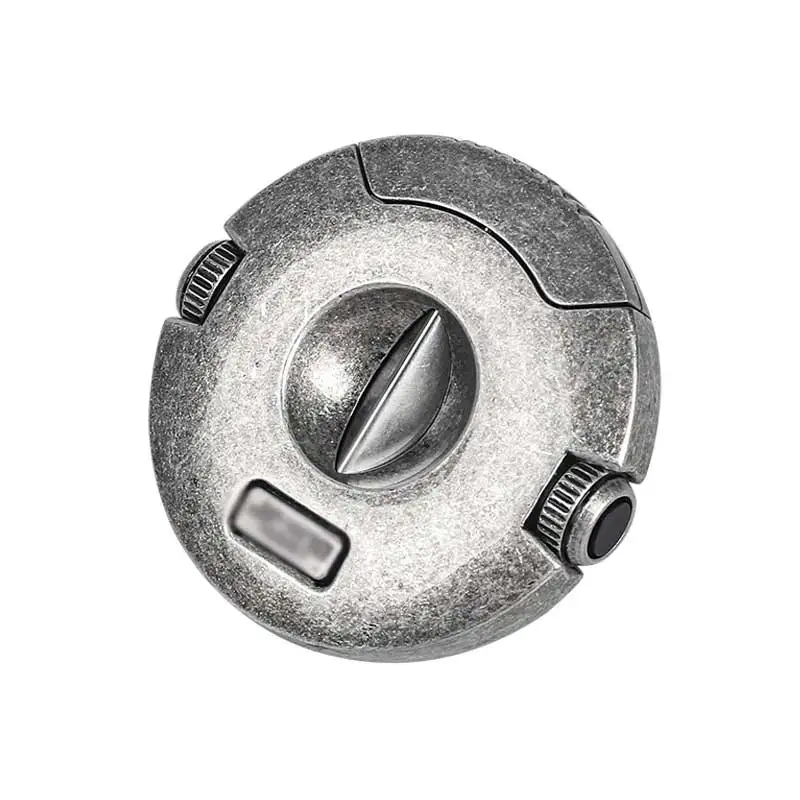 Personalized Logo Table Top Fancy Round Gold Metal Luxury Custom V Cigar Cutters