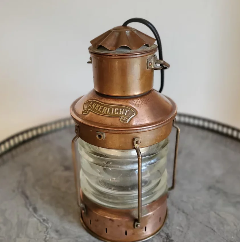 Original Vintage ship lamp/Ship Lantern/Naval Lamp Handmade Stand High Quality Lamp