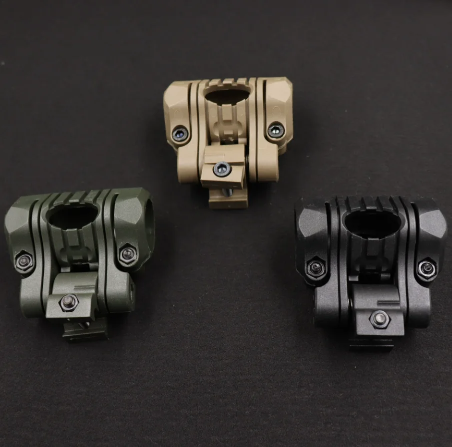 Helmet Flashlight Holder Mount with Wing-Loc Adapter Tactical Clamp Clip Fit Fast MICH Helmet ARC Rails Helmet Accessories