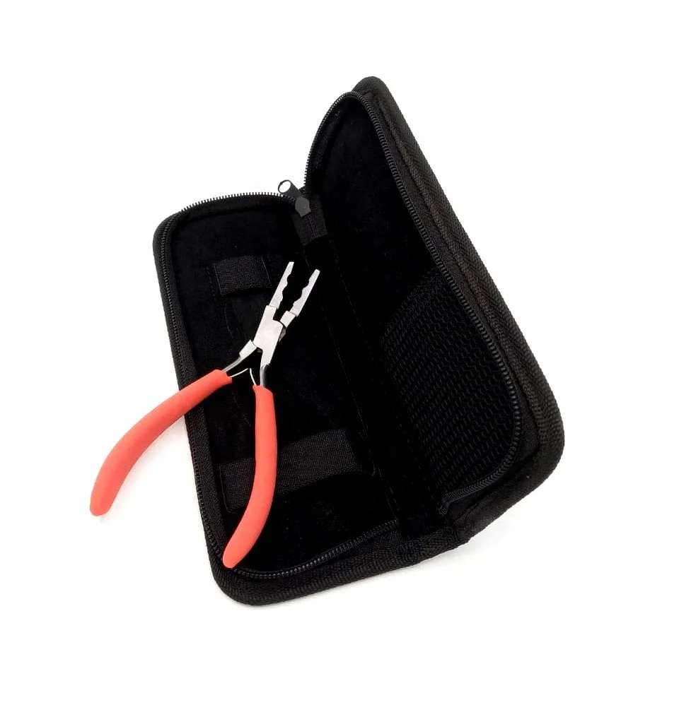 Micro bead stainless steel hair applications tools kit rainbow multi plasma hair extension pliers kit