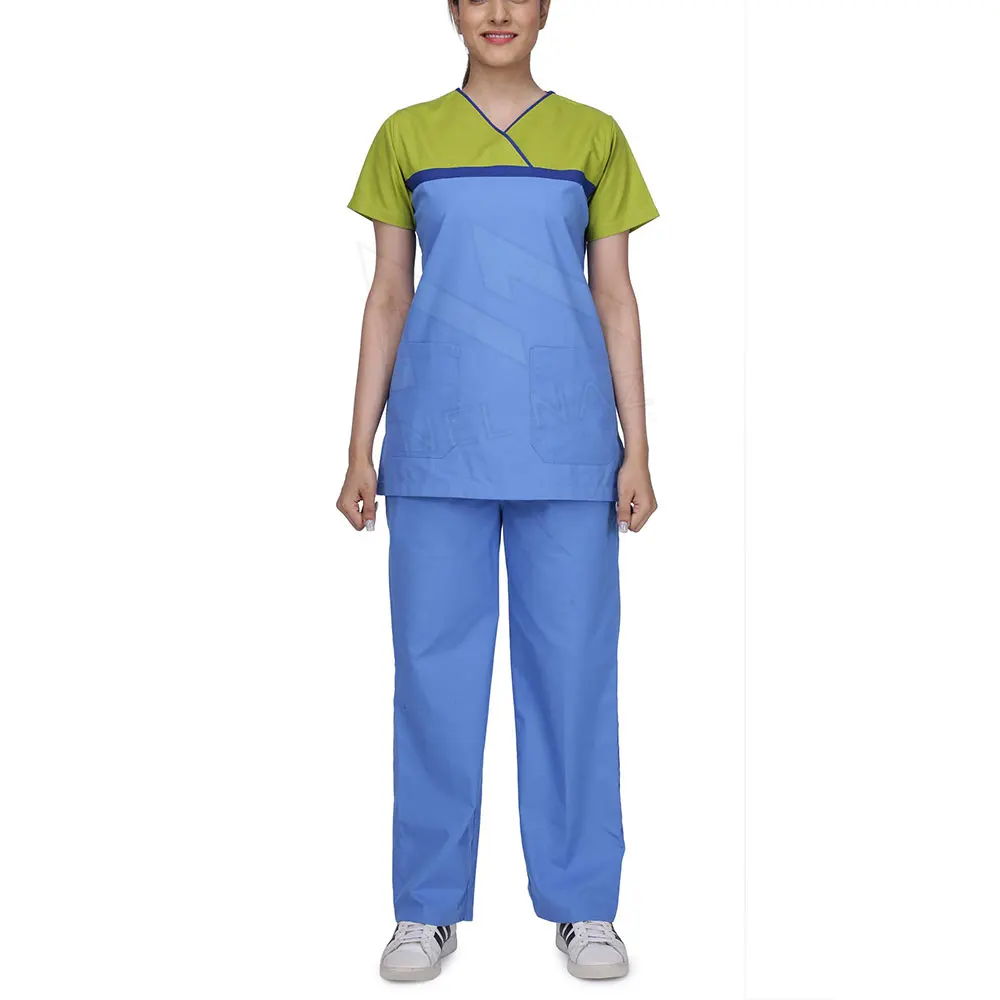 Wholesale Colorful Nursing Uniform Medical Uniforms Spandex Polyester Scrubs Suit Sets In Sale Price