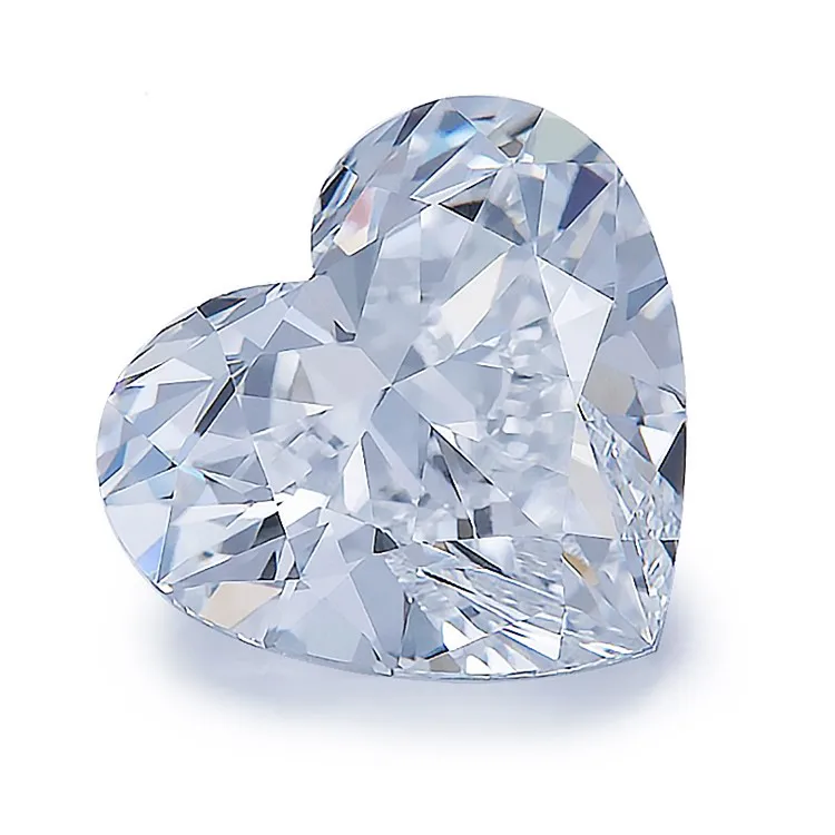 High Quality white diamond 100% LAB diamond  E/F VVS  Heart shape loose diamond stone price per carat for jewelry