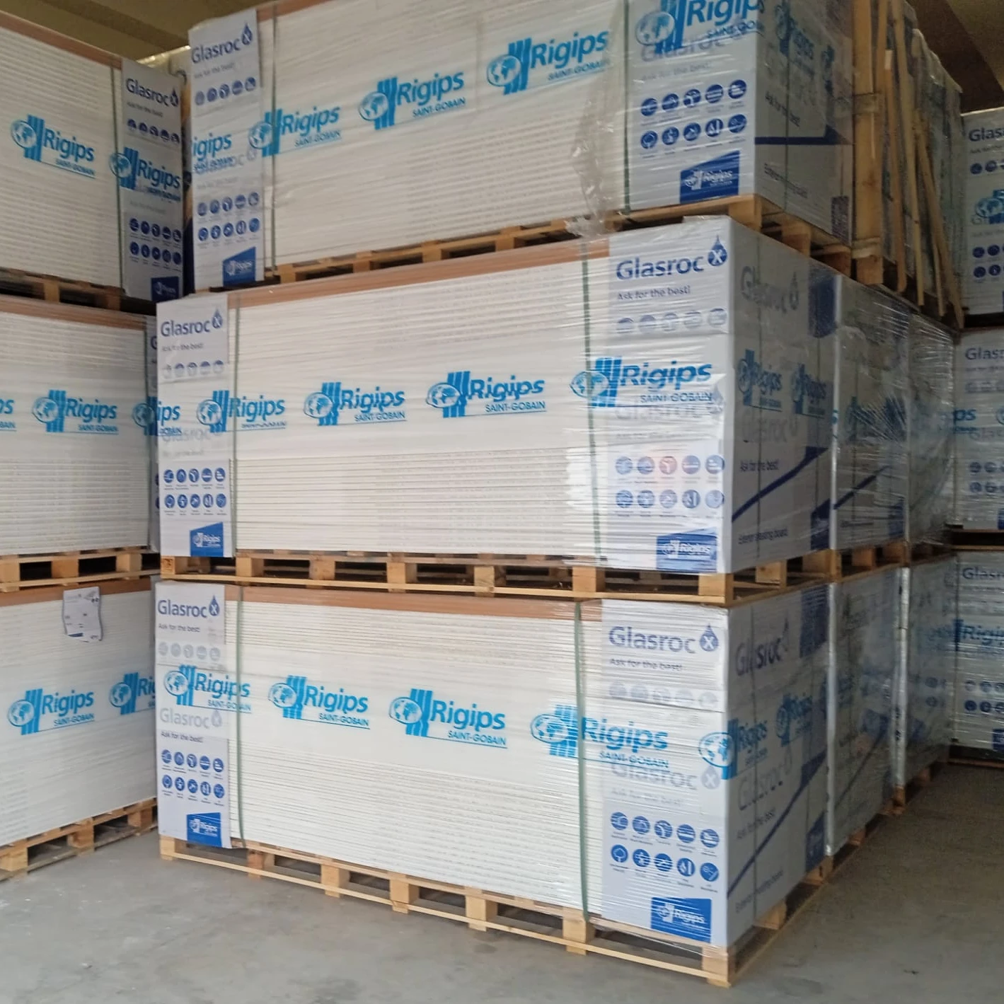 Британская гипсовая плита Glasroc X обшивка 2400 мм x 1200 12 5 внешняя Gyproc