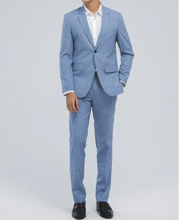 Male Blazers Jacket Pants Vest Trousers Dress Waistcoat Formal Business Wedding 3 Pieces Men Suit Set (Blazer+Vest+Pants)