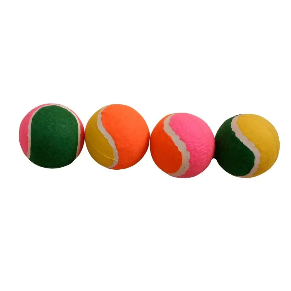 Wholesale Cheap Price Pet Supplier Custom Logo Pet Rubber Tennis Ball Training Indoor Outdoor Pet Toys Non Toxic Material