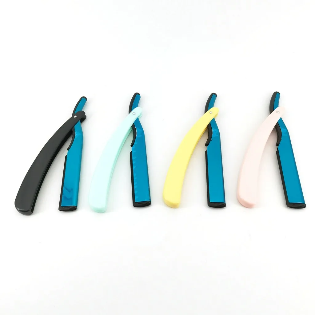 Manual Shaving Razor 4 Colors Men Razor High Quality Professional Barber Hair Cut Razor Change 77 Blade Type Shaving Knife