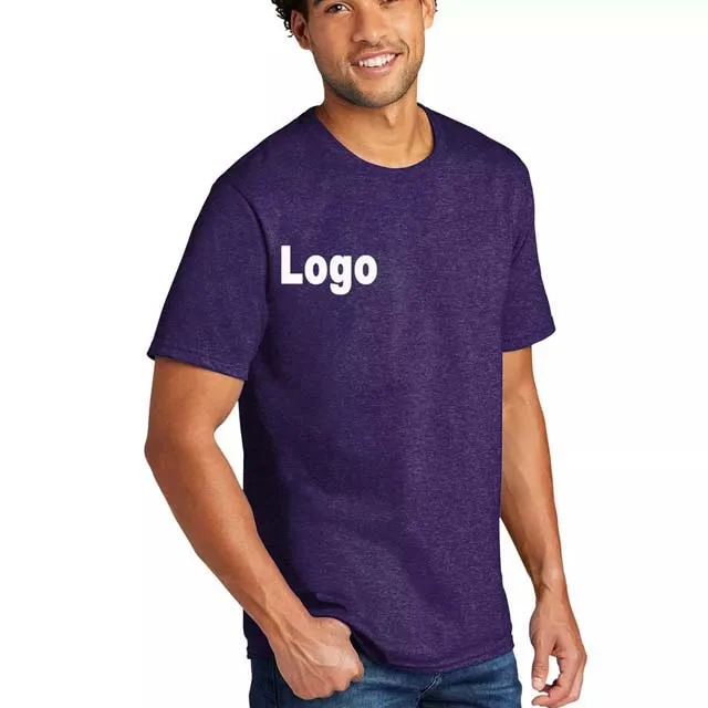T Shirt Men Clothes New Summer Style Fashion 2022 Purple Color 65%Cotton 35%Polyester Custom Logo Crewneck Short Sleeve T Shirts