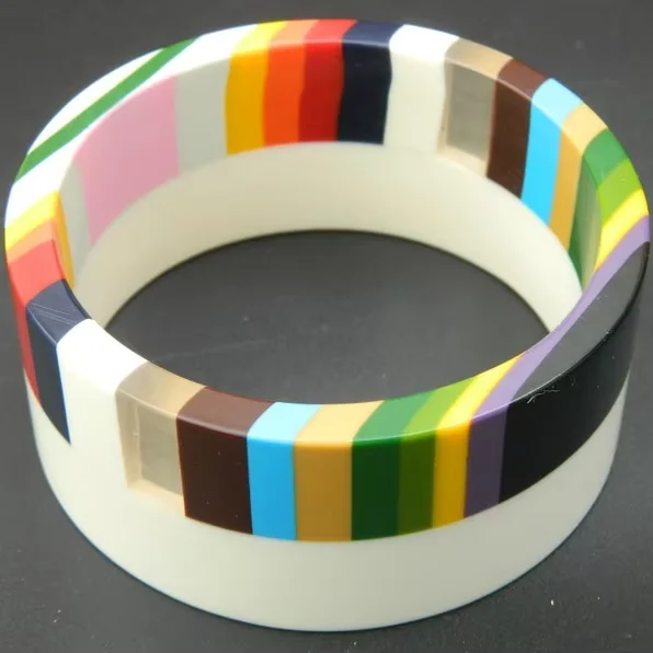 Fully Customizable Engraved Resin Bangle Personalized Name Bracelet Unique Fashion Accessory Gift Women Angel Anime Polyresin