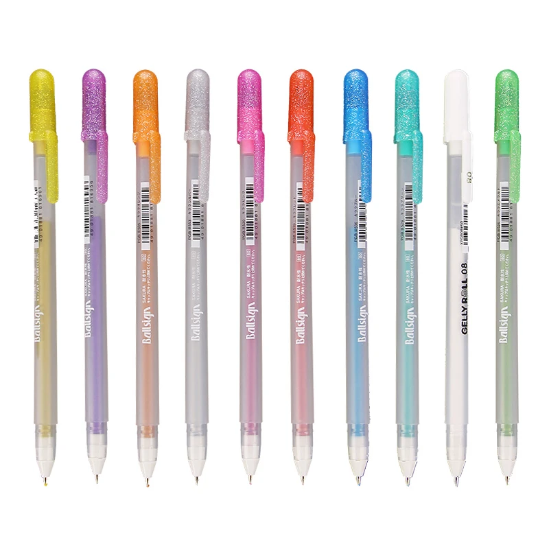 Sakura xpgb 12 видов цветов Высокое качество Профессиональный жирорастворимые Выделите гелевая ручка для рисования ярких