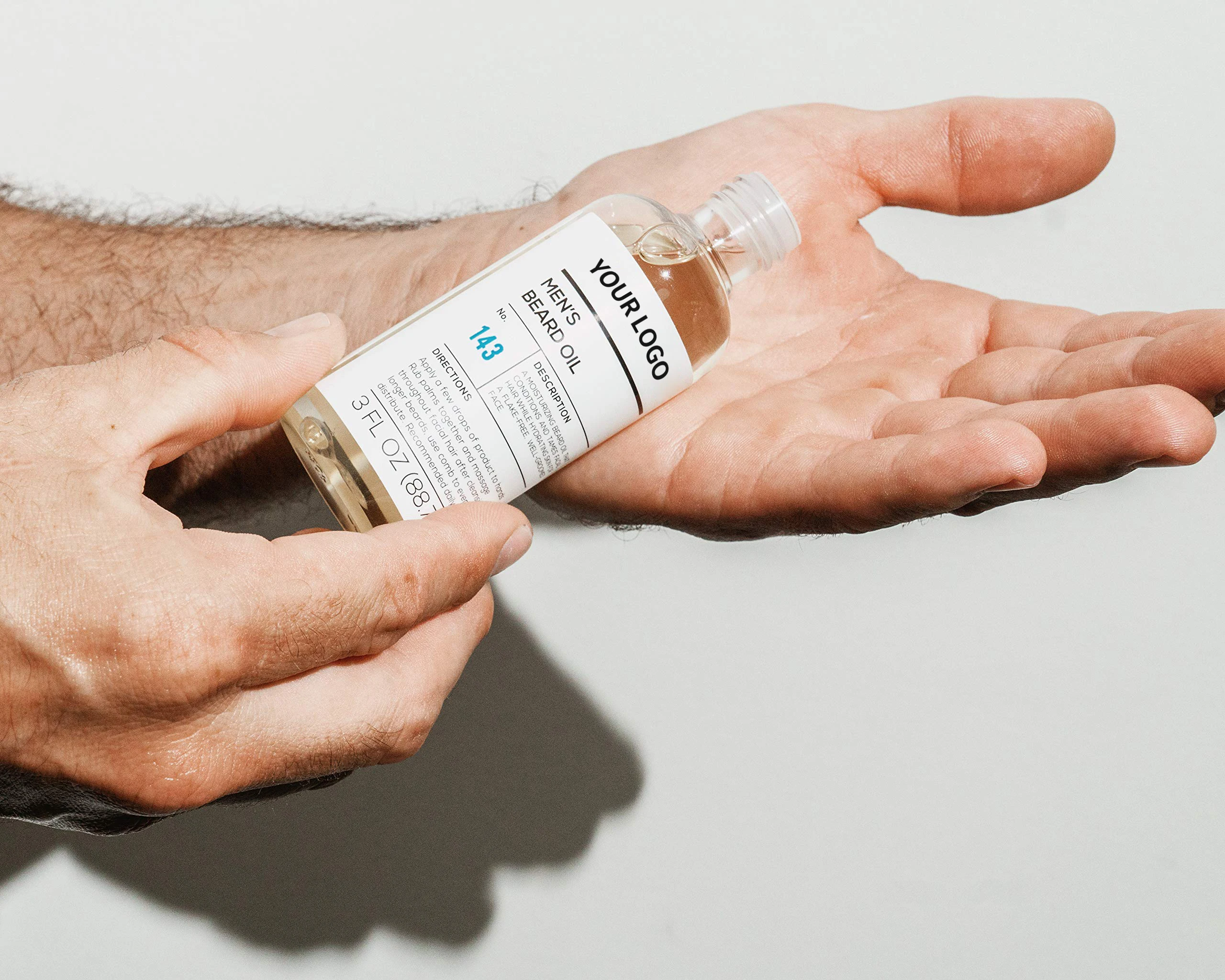 Private Label 100% Natural Organic Softer Fuller Facial Hair Care Beard Oil For Men Condition Nourish Beard Health Growth