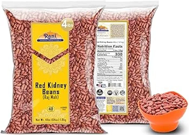 Fresh Stock Organic Natural Light Speckled Red Kidney Beans 25kg bags