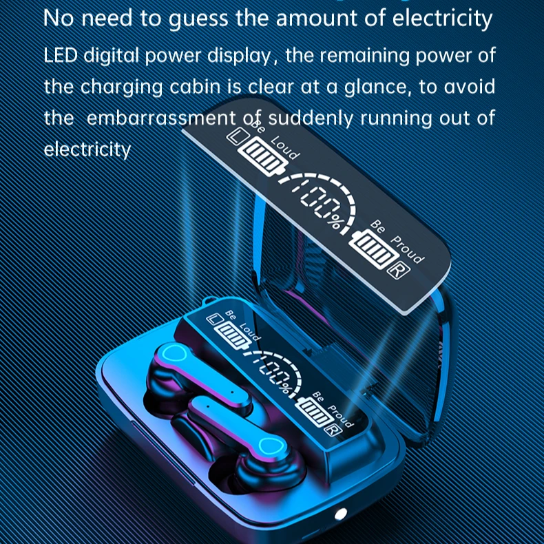 M19 наушники-вкладыши TWS Беспроводные наушники с Bluetooth гарнитурой 5,1 наушники вкладыши бинауральные HIFI мини Водонепроницаемый Спортивные музыкальные наушники с зарядным устройством