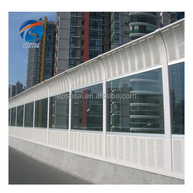 Heavy duty highway soundproof panels durable acrylic noise barrier galvanized acrylic road noise barrier panel for railway