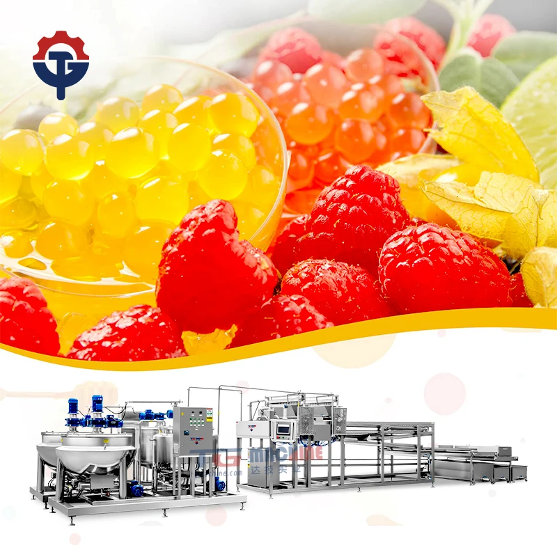 Big Capacity Fruit Flavor Popping Boba Depositing Machine Agar Crystal Pearls Production Line
