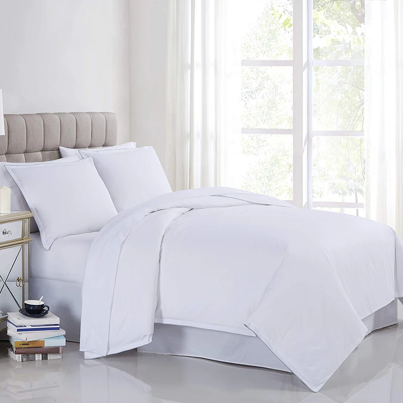 Wholesale Low Price hotel White Satin Cotton Duvet Covers Custom Quality Cotton Made Duvet Covers