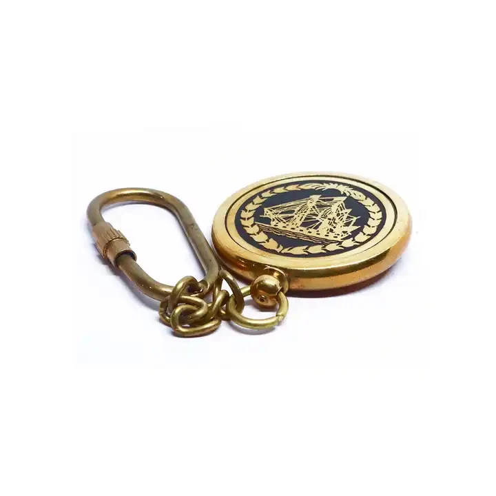 Vintage Nautical Key chain Key ring love Birthday Christmas gift Present New Home Gift for Him Her royal Antique Brass Keychain