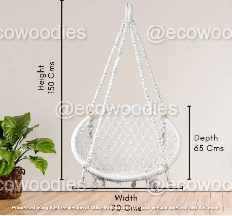 Factory Price New Design Kids Outdoor Patio Quilted Hanging Kids Garden Swing Chair Available From Indian Supplier