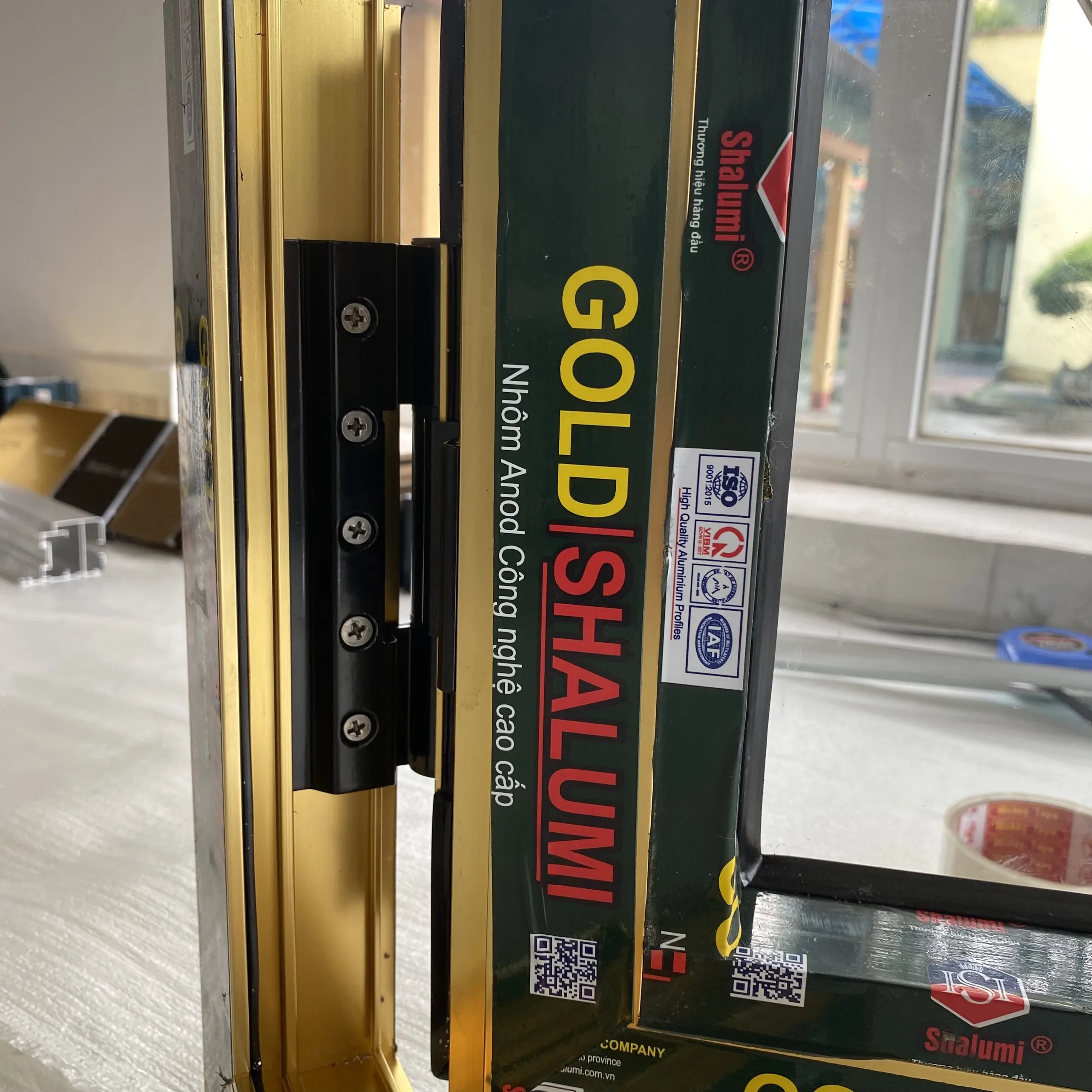 Aluminum door for high rising building with top selling 6063 T5 window and door Aluminum Bars VIETNAM