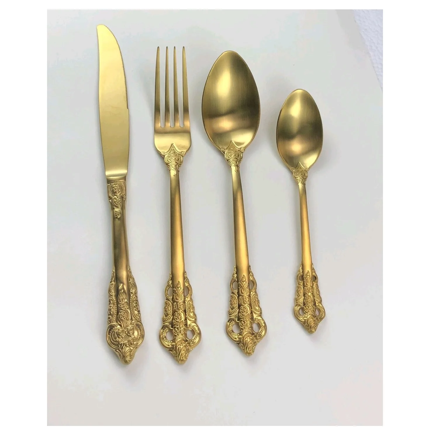 Brass Coffee Spoon Set of 4 New Design New Metal Coffee Spoon  Latest New Flatware In Wholesale Price New Spoon New Flatware