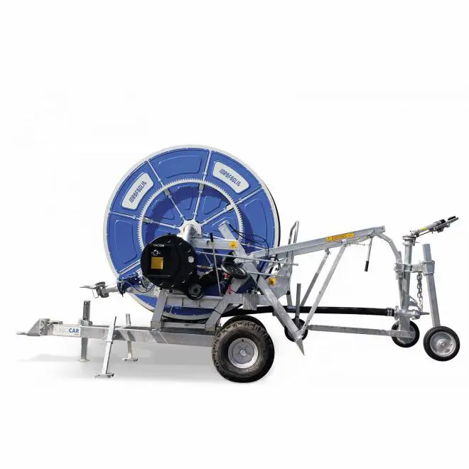 Factory Supply High Efficiency Hose Reel Irrigation machine  Used Farm Water Hose Reel Systems now on sale