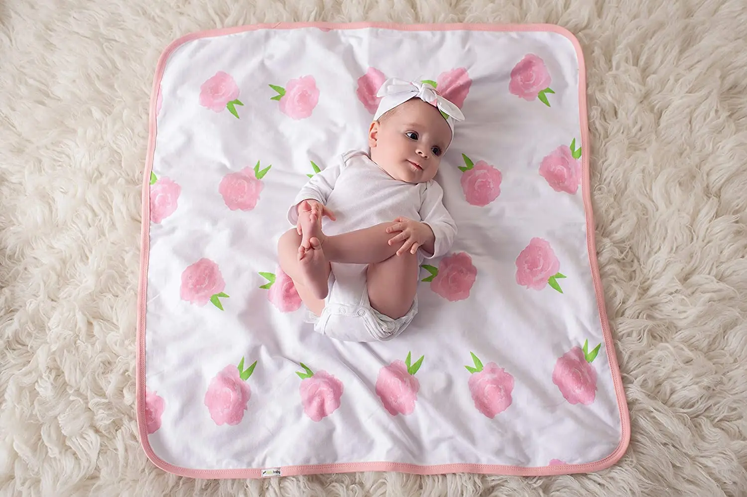 Latest 2023 Super Soft Comfortable New Hats and Headband Set Customized Printed Cotton Muslin Jersey Baby Wraps Swaddle Blankets