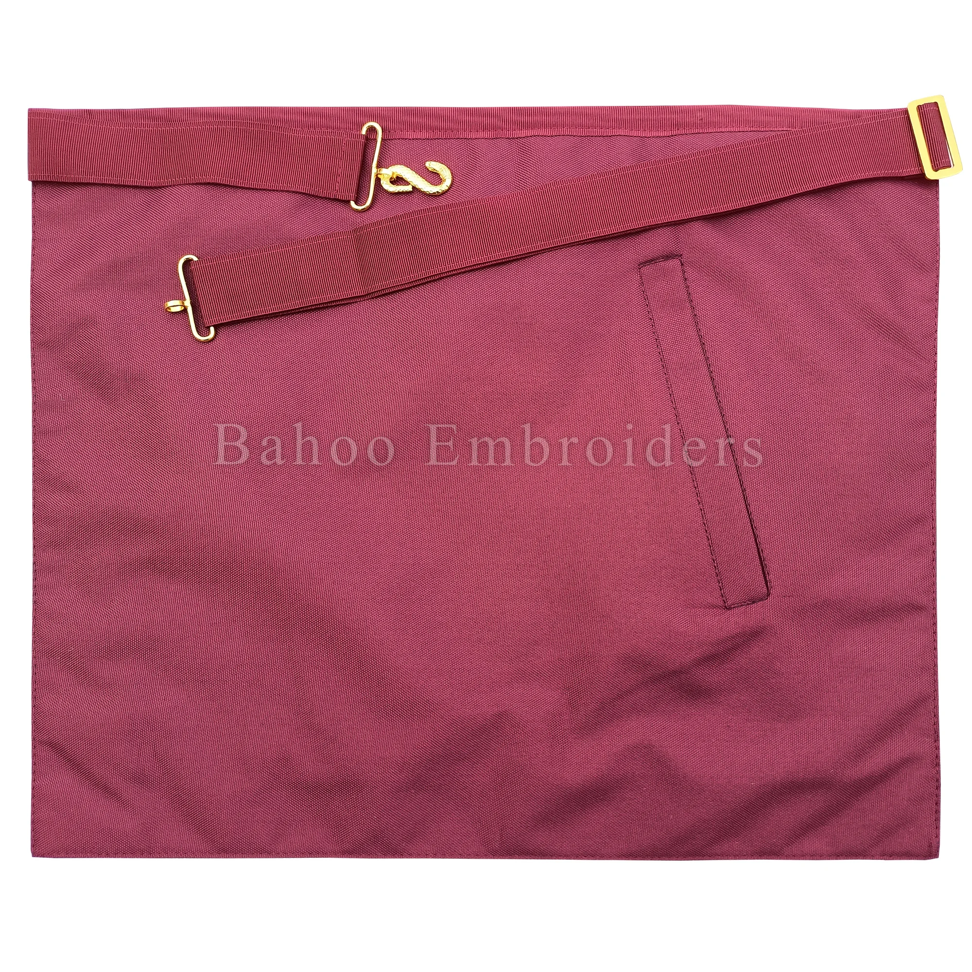ROYAL ARCH PRINCIPALS APRON WITH TWO GOLDEN TASSELS AND HANDEMBROIDERED TAU  CROSS (BH-M-401)