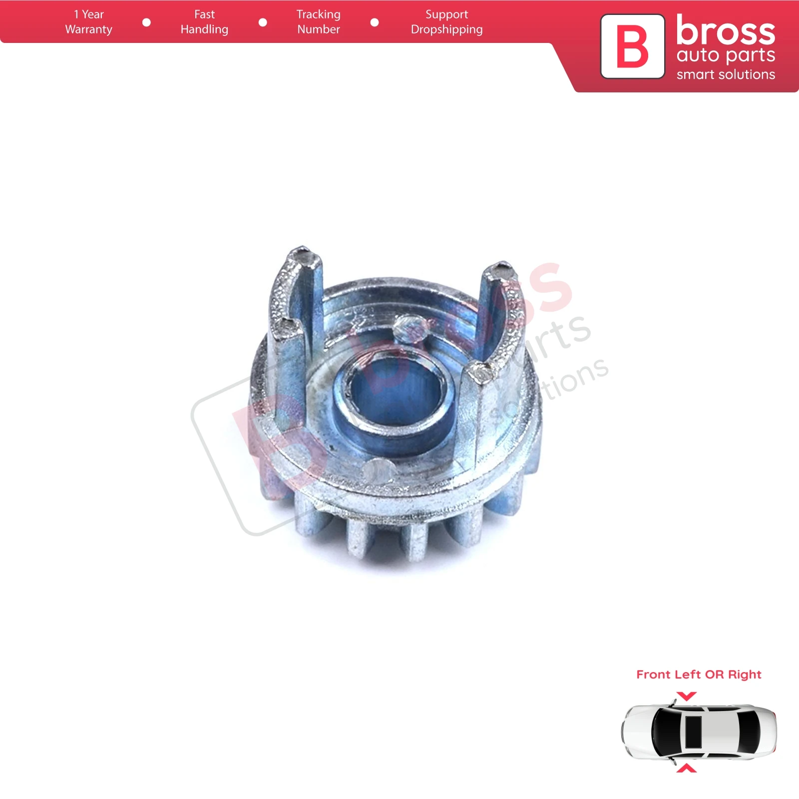 BGE722  Manual Window Regulator Repair Gear Front for VW Transporter T4 MK4 Eurovan Caravelle 1990-2003