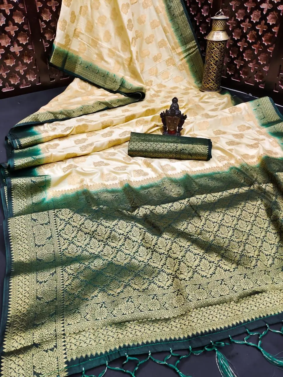 dola silk jacquard saree with blouse women wear ladies party festival daily wear soft cotton silk sari wholesale low price