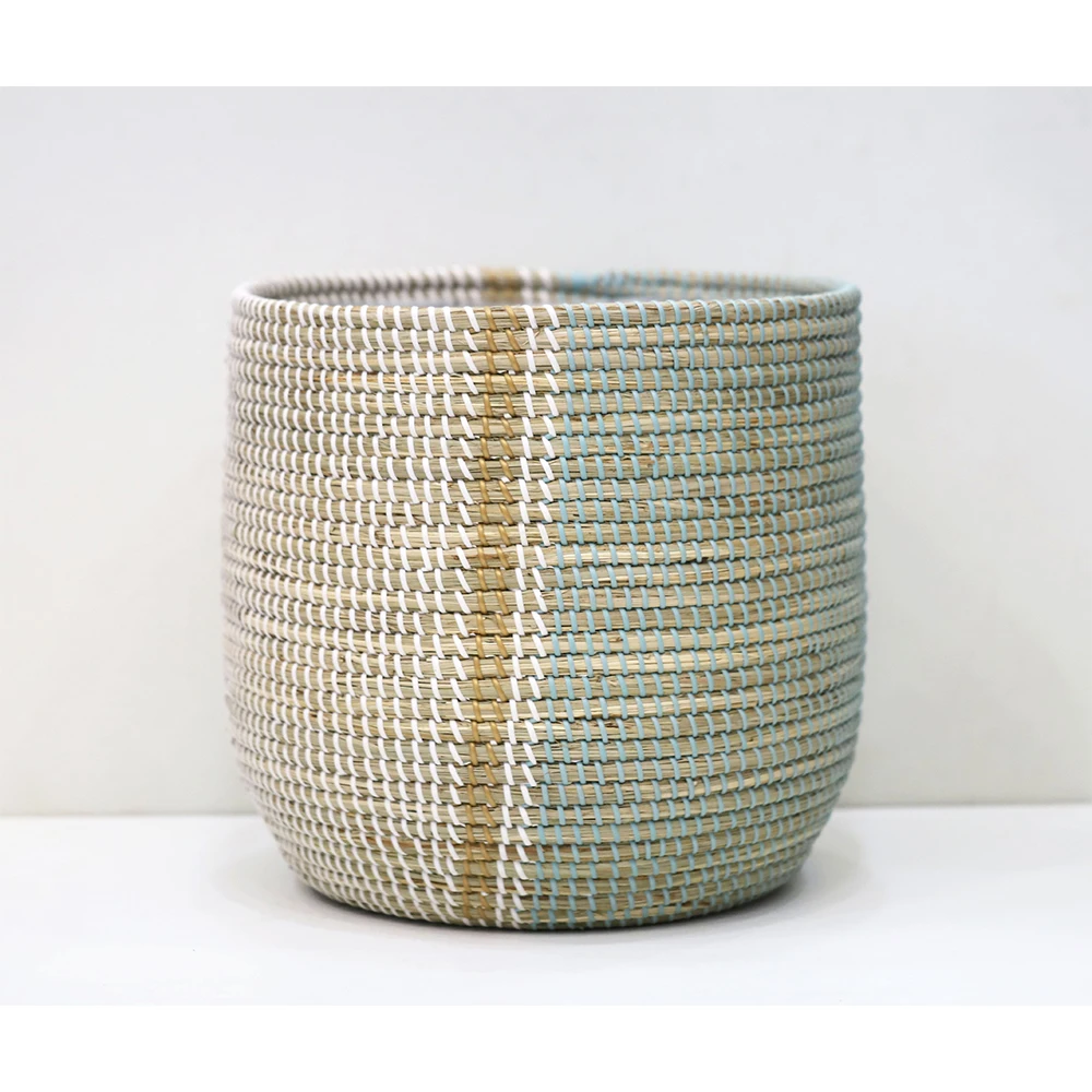 New Seagrass laundry basket hand-made in Vietnam