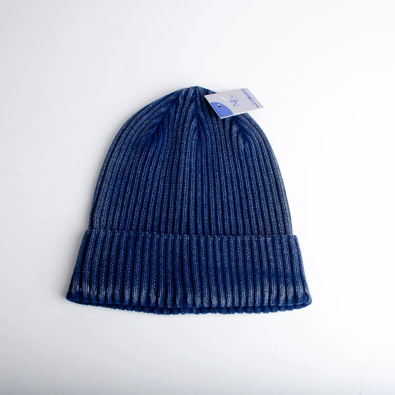 Qianzun Bulk Order Unisex Adults Cuffed Vintage Stone Acid Washed Beanie