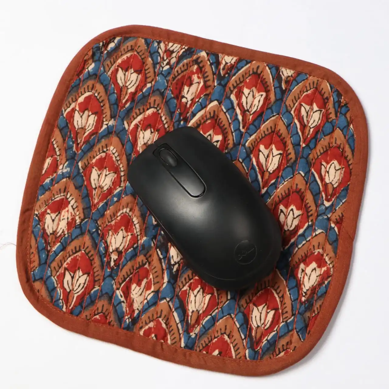 Wholesale Manufacture Exporter Floral Cotton Hand Block Printed  Computer Gaming  Mouse Pad