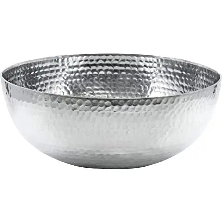 Metal bowl for serving ware bowl usage rostro homes Wholesale Custom Metal Recycle Round Large Serving gold color customized